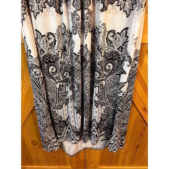 World Unity Womens Plus Size 1X Gem White Maxi Dress Sleeveless nwt (4748) - Picture 2 of 8